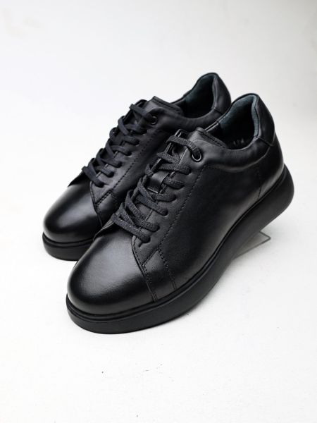 SCHWARZ SCHWARZ MARINO ECHTES LEDER HERRENSCHUHE SCHWARZ SCHWARZ - 45