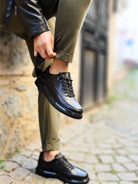 İBAY 2220 OLD AIR BLACK BLACK Patent Leather - 44