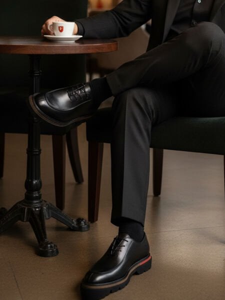 BLACK AMIRAL Hakiki Deri – Günlük Erkek Ayakkabısı