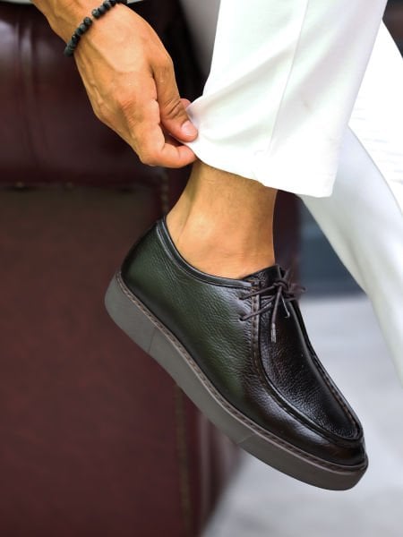 KAFFEE KAFFEE TOMMY DAILY CLASSIC SCHUHE AUS ECHTLEDER Kaffeebraun - 43