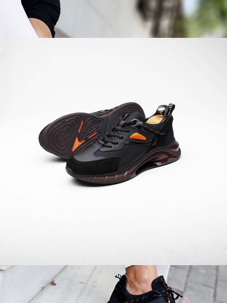 İBAY 2211 DROGBA MEN'S BLACK STYLE DAILY SHOES BLACK BLACK - 44