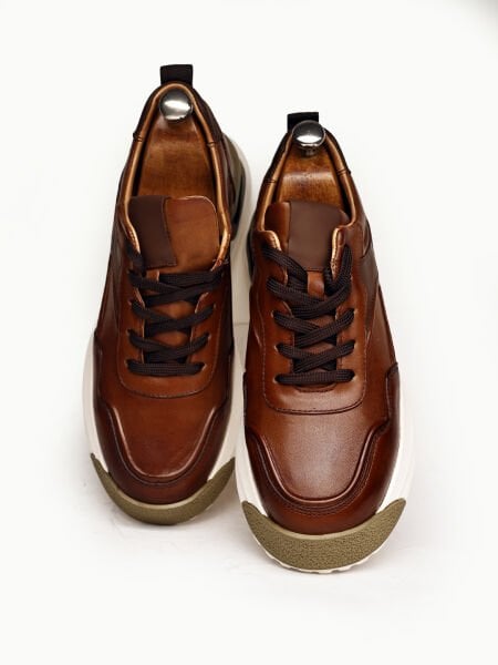 TABACO QUATTRO HAKİKİ DERİ ERKEK RAHAT GÜNLÜK AYAKKABI TABA - 45