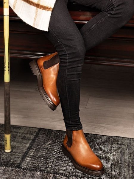 IBAY DAVIES TABA GENUINE LEATHER MEN'S DAILY LEATHER BOOTS