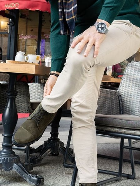 İBAY 206 DYNAMIC KHAKI SUEDE MEN'S LEATHER BOOTS