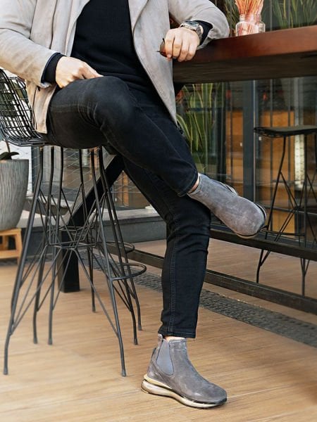 GREY SUEDE WARM AIR HAKİKİ DERİ BOT