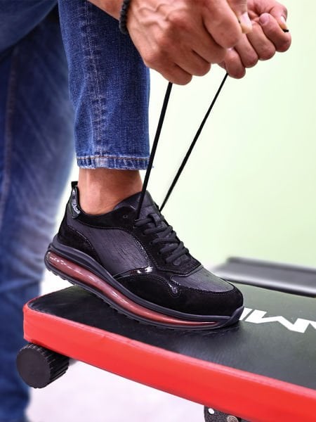 İBAY 2316 UNIT AIR KALİKİ LEATHER STYLE COMFORTABLE MEN'S DAILY SHOES BLACK - 43