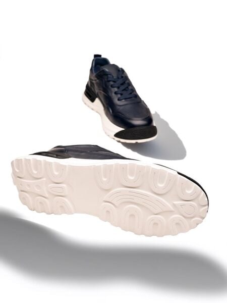 NAVY BLUE QUATTRO HAKİKİ DERİ ERKEK GÜNLÜK AYAKKABI LACİVERT - 45