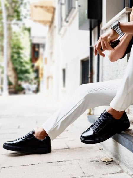 LACKLEDER HEILIGE HERRENSCHUHE AUS ECHTEM LEDER Lackleder - 38