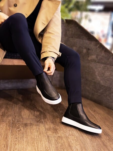 BLACK FLOTER GABRIEL  HAKİKİ ERKEK DERİ BOT