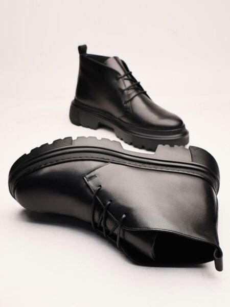 İBAY EMPIRE HAKİKİ DERİ ERKEK TARZ BOT SİYAH - 44