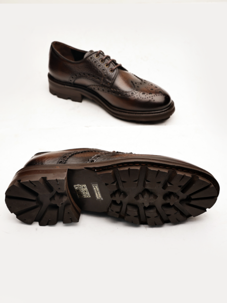 COFFEE FLOTER PRESTİJ HAKİKİ DERİ ERKEK SAĞLAM ŞIK GÜNLÜK AYAKKABI KAHVE FLOTER - 44