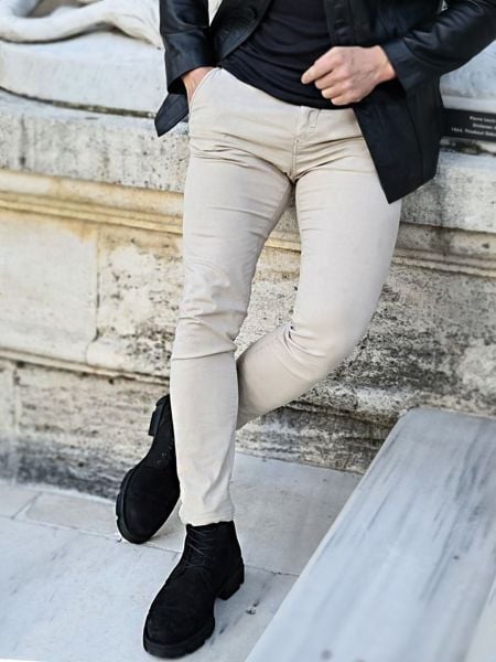 İBAY HEAD POSTAL Men's Black Genuine Nubuck Leather Comfortable Boots BLACK NUBUCK - 44