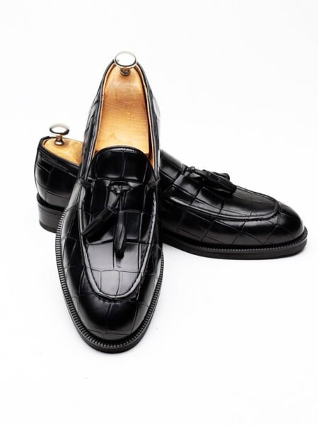 İBAY 7951 MORRIS BLACK KRAKO MEN'S LEATHER DAILY SHOES