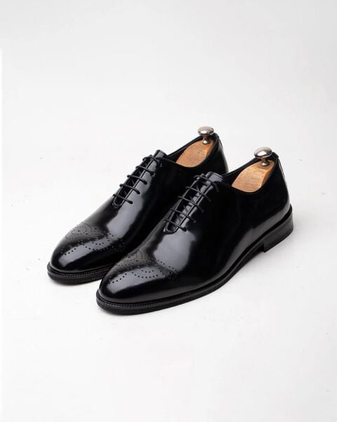 PATENT BLACK TOORE HAKİKİ DERİ KLASİK AYAKKABI RUGAN DERİ - 46