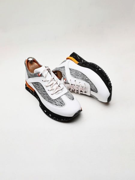 İBAY 4802 SALVADOR WHITE GRAY MEN'S STYLE SHOES WHITE GRAY - 43