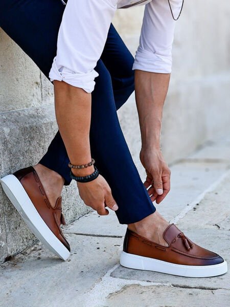 İBAY 224 CUTE TABA MEN'S LEATHER STYLE SHOES